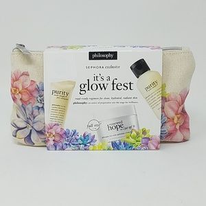 NIB Philosophy It's a Glow Fest Gift Set B0C